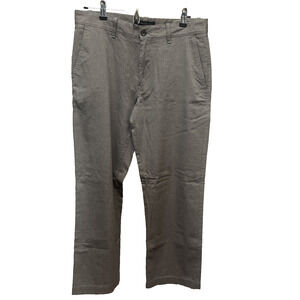 Banana Republic Womens Straight Leg Pants Dress/Casual Brown 32 x 30 100% Cotton